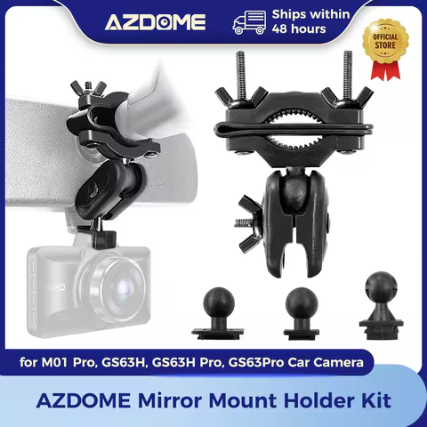 AZDOME Dash Cam Mirror Mount Holder Kit MMH01, Dash Camera Mount for AZDOME GS63H, GS63H Pro, GS63Pr