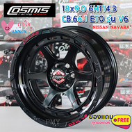 ล้อแม็กขอบ 18x9.0 6H114.3 ET0 CB66.1 ยี่ห้อ Cosmis รุ่น DEVIL-V6 (YA9980)  ล้อแม็กขอบ18 สายออฟโรด *(ราคาต่อ1วง)* สำหรับ NISSAN NAVARA* มีของพร้อมส่ง งานใหม่แท้100%