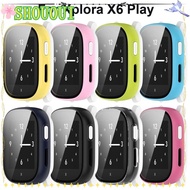 SHOUOUI Protective , Smart Watch Kids Screen Protector,  PC+Tempered Hard Accessories Cover Shell for Xplora X6 Play