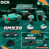 DCA ADKIT29 Cordless Brushless Combo Kit ADPB358 Impact Wrench + ADPL208 Impact Driver