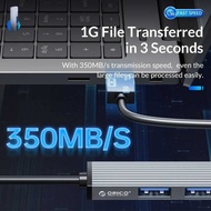 RICO Aluminum Type C HUB 4 Port USB 3.0 2.0 Multi Splitter OTG Adapter Portable TF Dock For Macbook