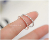 แหวน แหวนมินิมอล แหวนสำหรับผู้หญิง แหวนหมั้น แหวนแต่งงาน แหวนเพชร แหวนเงินแท้925 ชุบทองคำขาว 💍พร้อมส่ง💍