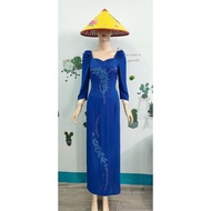 Beaded Ao Dai (2hand, size M) (Code 257)