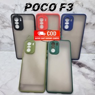 Softcase Xiaomi Poco F3 Case Matte Color Casing Hardcase Pocophone F3 Transparent