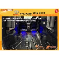 TOYOTA VELLFIRE ALPHARD AGH30 2015 2021 2022 2023 MARBLE FLOOR MAT