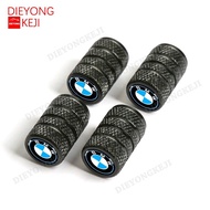4Pcs/set BMW Aluminum Alloy Dustproof Tyre Valve Cap Covered Car Motorcycle Universal Tube Tyre Valv