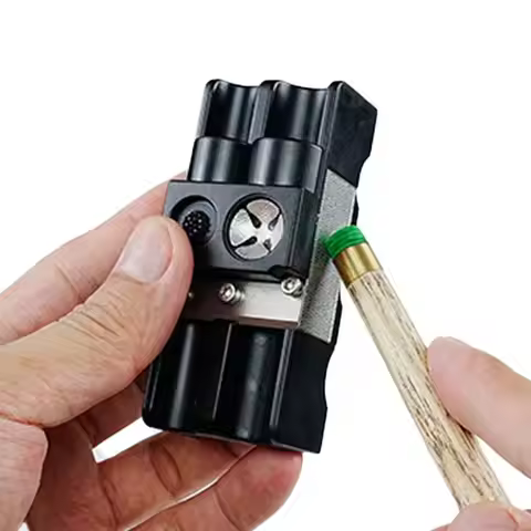 9 in 1 Billiards Cue Tip Repairer Repair Tool Billiards Device Pool Cue Tip Repairer Polishing Clean