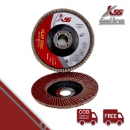 K55 Amplas Susun 4" FLAP DISC 100x16mm Amplas Gerinda Bulat 4 inch Batu Grinda