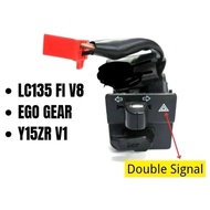 YAMAHA LC135 V8 Fi / EGO GEAR PNP HI LOW ON OFF HANDLE DOUBLE SIGNAL SWITCH & RELAY & HORN SUIS Y15 
