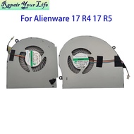 Notebook CPU GPU Fan Cooler For Dell For Alienware 17 R4 R5 Cooling Radiator Fans 5V 0.4A MG75090V1-