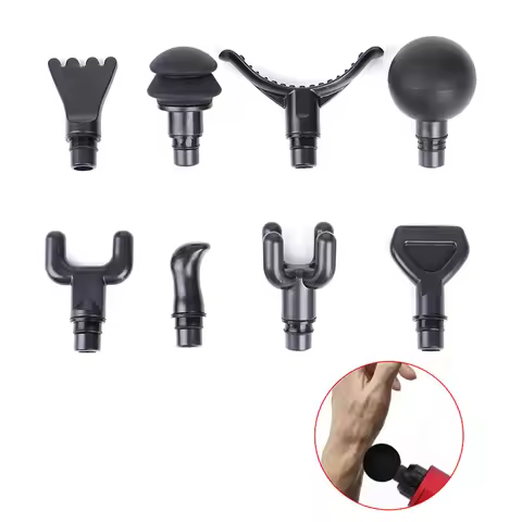 Universal Fascia Gun Massage Head Silicone Accessories Body Relaxation Massager Replacement