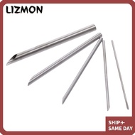 LIZMON Circle Cutter, Circular Stainless Steel Round hole cutter, Hole Punch Silver 5 Size Pottery C