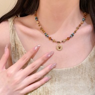Retro Sunflower Ethnic Necklace