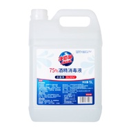 净佰俐 75%酒精消毒液5L/桶  酒精喷雾液体 免洗手乙醇消毒液车间杀菌（新老包装随机）