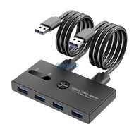 Og USB 3.0 Switch 2 in 4 Out KVM Switcher Docking Station Printer Sharing Device
