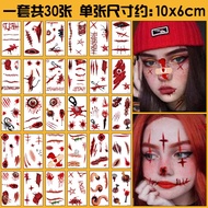 Halloween Waterproof STICKER Party Scar Tattoo Sticker Simulated Bloody Wound Tattoo Sticker