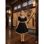 DRESS BORNEO BUDAK DRESS KAAMATAN BUDAK KIDS BORNEO DRESS BLACK DRESS FOR KIDS SABAHAN DRESS KIDS
