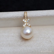 Diy Female Pendant Head Pendant G18K Pearl Empty Buckle Head Pendant AU750 Accessories X41629-10 Gol
