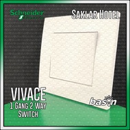 TOMBOL SCHNEIDER Vivace 1 Gang 2 Way Switch - Hotel Switch 1 Button 2 Way