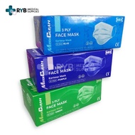 【Ready Stock】Face Mask ۞❧MediClean FDA APPROVED 3ply Surgical Facemask ( 50 pcs / box )