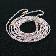 XINHS-07 HiFi ตัวนำสูง 4 แกน Graphene ไฮบริดทองและเงินโลหะผสมทองแดงไฮไฟหูฟังอัพเกรดสาย 2 ขา 3.5 มม. 