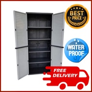WE Optimus Waterproof Plastic Storage Cabinet Wardrobe Shoe Cabinet 3ft/6ft | Almari Plastik