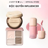 [KOL H1] Combo of 3 JUDYDOLL: Long Wearing Cushion & HCP Creative Contouring Powder Palette 9g & Blu