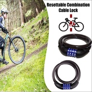 [FREE SHIPPING WEST M'SIA] BICYCLE MOTORBIKE 4 DIGIT CABLE LOCK ANTI-THIEF SECURITY