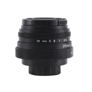 25MM F1.8 Aps-C Television Tv Lens/Cctv Lens for 16mm C Mount Camera Manual Focus Prime Lens