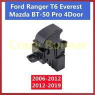 5pin ที่ยกกระจกสวิตช์เดี่ยวสวิทช์ สวิทช์กระจกไฟฟ้า สวิทช์กระจกประตู สวิตช์ยกกระจกหน้าต่างรถ ฟอร์ดเรนเจอร์  Ford Ranger Everest Mazda BT-50 PRO 4door 2006-2012 2012-2019