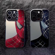 Cartoon Amine Cool Marvel Spider-Man Venom Premium IMD Matte Hard Phone Case For Samsung Galaxy A23 A32 A33 A34 A53 A54 5G A24 A30 A31 A50 A51 Casing Double Colorful Silver Cover