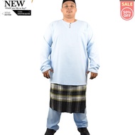 RAMADAN STATE Baju Melayu Plus Size Lelaki Murah Eksklusif Cotton Teluk Belanga Murah Plus size Koleksi Jenin  2023 Special Baju Raya