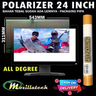 polarizer 24 lcd 24inc bagian belakang 90derajat plastik polarizer tv lcd samsung sharp polytron