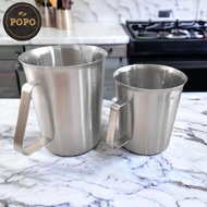 THICK 2 Liter Stainless Measuring Cup Jug Mug Measuring Cup HC