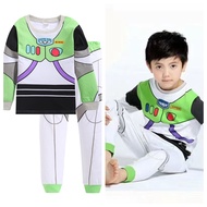 Baby Boys Pajamas Buzz Lightyear Costume Long Sleeve Cartoon Kids Sleepwear 2-7Y
