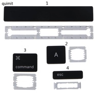 QUIM One Black for Key With White Clip US UK Keyboard for Key Cap Replacement for   Retina A1707 A17