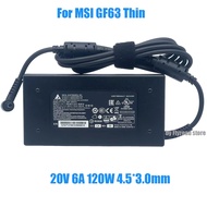 Delta 120W 20V 6A Adapter For MSI GF63 Thin 10UC Thin 10SC 10UD 11SC Lpatop Charger