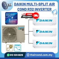 DAIKIN MULTI-SPLIT AIR COND R32 INVERTER [OUTDOOR MKC50RVM 2.0HP] + [2 UNIT 1.0 HP CTKC25RVM]
