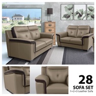 SET SOFA KULIT 3,2 DAN 1 TEMPAT DUDUK/ SOFA SET/ 1+2+3 LEATHER SOFA/SET SOFA /LIVINGROOM SET/ MODERN