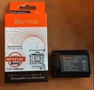 BATTPRO NPFZ100 NP-FZ100電池全解碼版本 合SONY A7R5,A7R V,A7IV,FX3,FX30,A1,A7RIII,A7MIII,a7III,A7RI,A7C,A7S III,A9,A6600,ZV-E1相機 請看內容（ 一年保用）