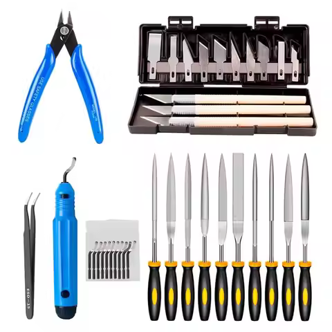 B50C Engraving Carving Tool Deburring Tool Kit DIY 3D Printer Part 3D Model File Cutter Scraper Mate