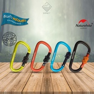 Naturehike คาราบิเนอร์ 6-8cm หมุนล็อก d-type multifunctional hang buckle with lock