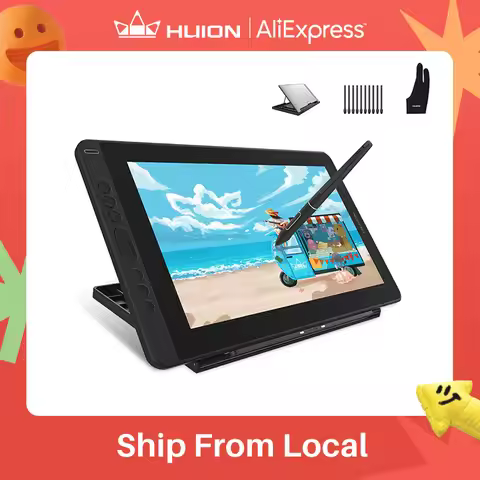 HUION Kamvas 13 Graphic Drawing Tablet Monitor Full Lamination Drawing Monitor Gamut 120%sRGB 266PPS