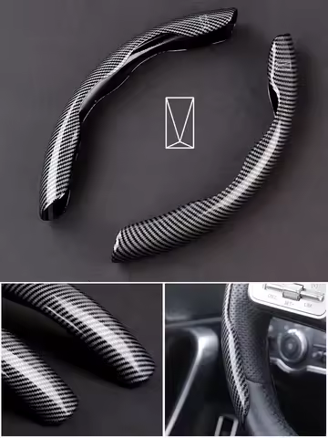 Car Carbon Fiber Texture Steering Wheel Cover For Avita 06 06T 12 07 07L 11 Automobile interior acce