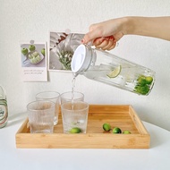 Ins style cold water bottle Glass cup set cold water bottle large capacity teapot boiling water bott