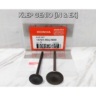 GENIO VALVE SET IN EX EXHAUST VALVE SET K1A GENIO SCOOPY 14721-K0J-N00BEAT Original