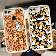 Soft Casing for OPPO F9 F5 A1K F7 A12 A5S A12s A11K A3S A7 A5 A12E Pro White Q57 Tiger