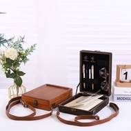 Artist Writer Painter Wooden Backpack Box Briefcase Student Prize Diagonal Stationery DPO3