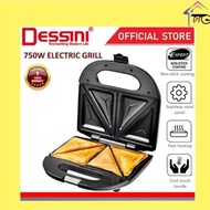 Dessini Italy Double Sided Electric Sandwich Maker Toaster