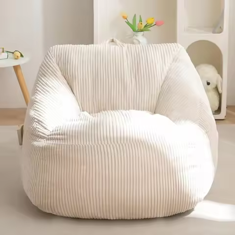 Kids Bean Bag Chair, Bean Bag Couch with Handle, Comfy Toddler Chair for Boys and Girls, Accent Sofa